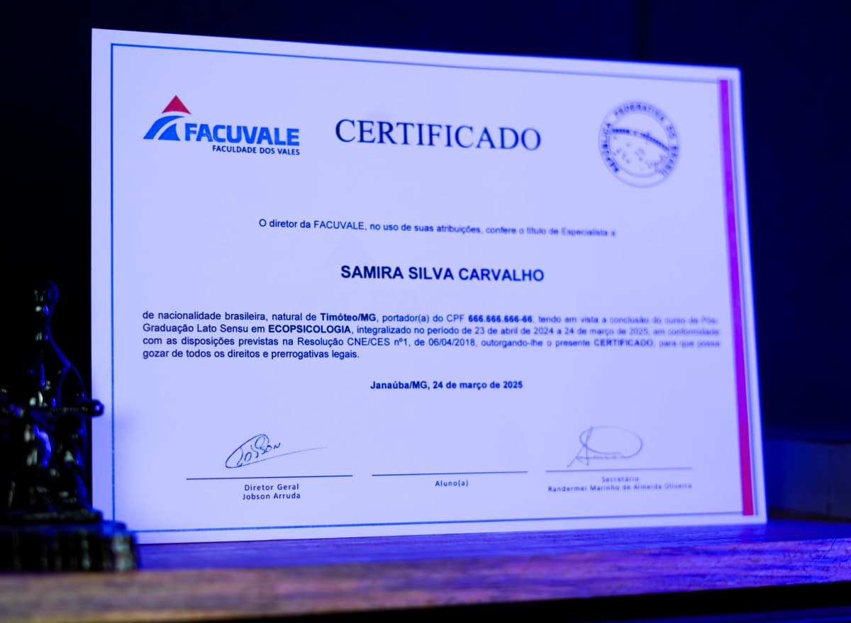 Certificado de Pós-Graduação EAD